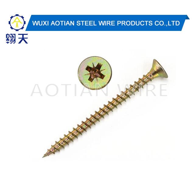 Wood Yellow Zinc Chipboard Screws